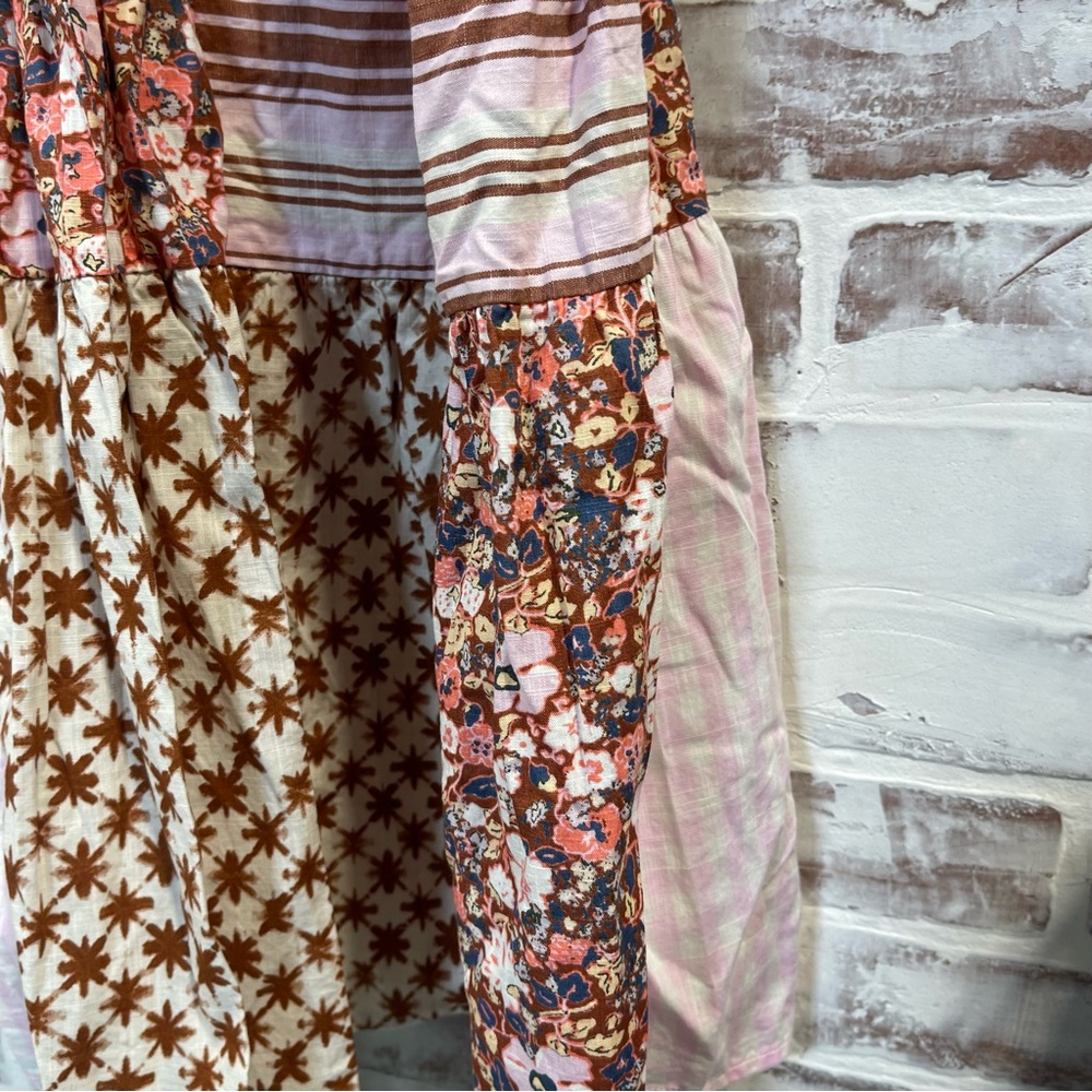 Universal thread Patchwork Floral Maxi Skirt larg… - image 3